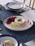 White winter scene snowman platter 32cm x 27.5cm (British brand)