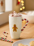 Gingerbread Latte Mug Hand Painted 12.5cm, imported from the UK
