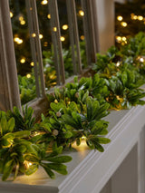 Next Dibor Green Wild Privet Light Up Christmas Garland 180cm- Buy online at McGrocer