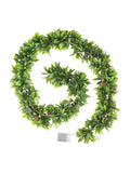 Dibor Green Wild Privet Light Up Garland 180cm - British product