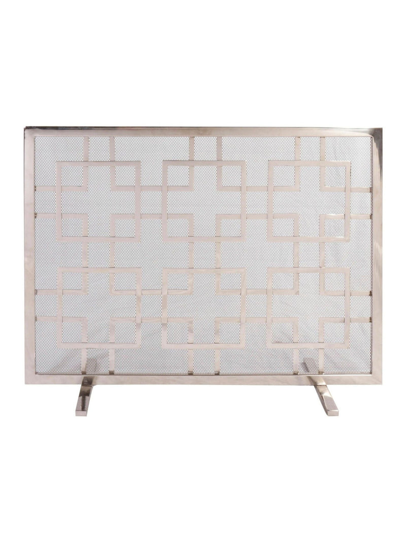 Dibor Silver Kensington Firescreen mesh spark guard, UK version