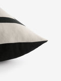 Sosandar Natural Serafina Jacquard Border Cushion 50cm (British brand)