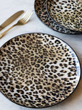 Rockett St George leopard print dinner plates 26cm, imported from the UK