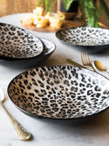 Next Rockett St George Leopard Love Print Pasta Bowls Set of 4- Buy online at McGrocer