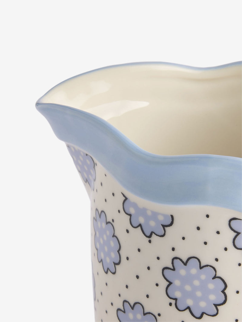 Cath Kidston blue bow jug vase 30cm height - British product