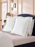 Nina Campbell white embroidered Lilah pillowcases set of 2 - British product