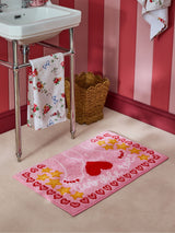 Next Cath Kidston Pink Twinkle Toes Slogan 100% Cotton Bath Mat 80cm x 50cm- Buy online at McGrocer