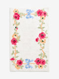 Cath Kidston cream floral rose and bows 100% cotton bath mat - British product