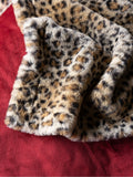 Rockett St George burgundy faux fur throw, imported from the UK