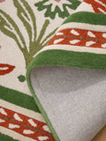 Nina Campbell Primrose Hill floral wool tufted rug (British brand)