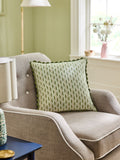 Nina Campbell embroidered cushion 43cm, UK version