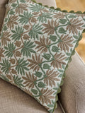 Nina Campbell embroidered cushion 43cm, UK version