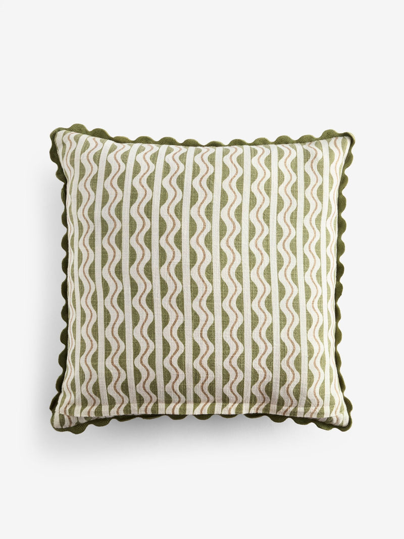 Nina Campbell embroidered cushion 43cm, UK version
