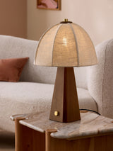 Next MADE.COM Dark Wood Benny Table Lamp- Buy online at McGrocer