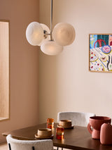 Next MADE.COM Silver/Frosted Caleb Pendant Light- Buy online at McGrocer