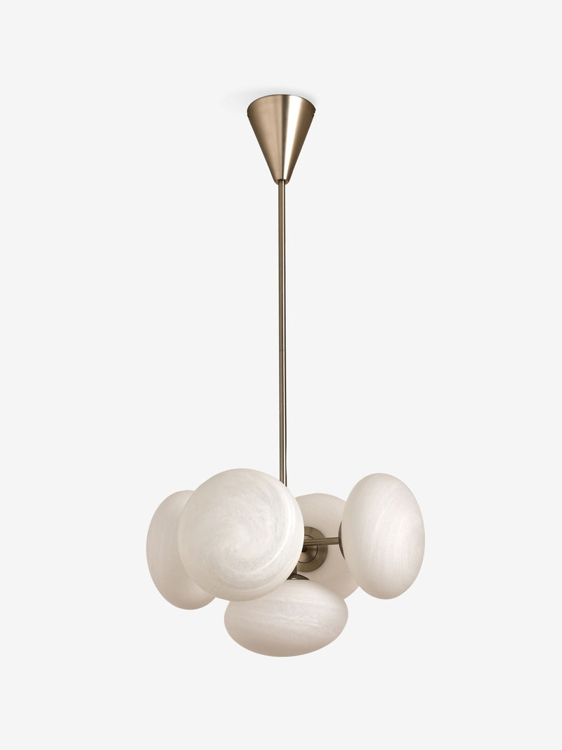 MADE.COM Caleb pendant light silver frosted glass orbs - British product
