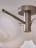 MADE.COM Silver/Frosted Caleb 4 flush light 54cm - British product