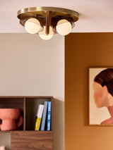 Next MADE.COM Brown Layla 3 Flush Light- Buy online at McGrocer