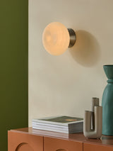 Next MADE.COM Caleb Silver/Frosted Wall Light- Buy online at McGrocer