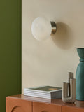 MADE.COM Caleb wall light silver frosted, UK version