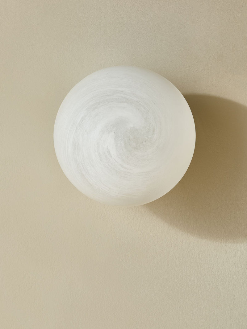 MADE.COM Caleb wall light silver frosted, UK version
