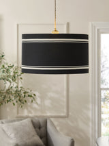 Next Sosandar Black Easyfit Drum Shade Lampshade 22.5cm x 40cm- Buy online at McGrocer