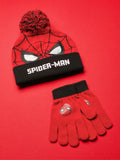 Vanilla Underground Marvel Spider-Man boys hat and gloves set, UK version