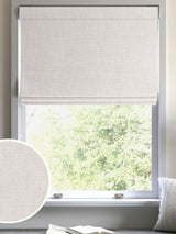 Next Pearl White Viam Made to Measure Roman Blind- Buy online at McGrocer