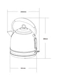 Cream Malvern kettle 1.7 litre - British product