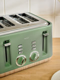 Green Bronx 4 slice toaster, UK version