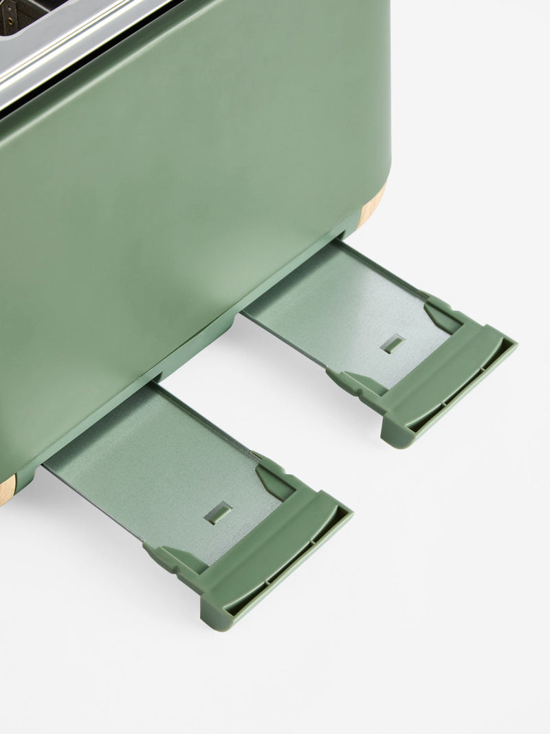 Green Bronx 4 slice toaster, UK version