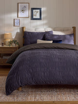 Next Blue Gingham Ruched with Ties Duvet Cover and Pillowcase Set- Buy online at McGrocer