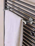 Oslo Chrom Magnetischer ausziehbarer Handtuchhalter 30 cm - Britisches Produkt