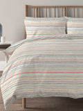 Copenhagen Home pink painterly stripe duvet cover set - British product