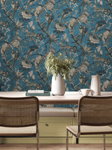 Next Graham & Brown Blue Perrow A4 Wallpaper Sample- Buy online at McGrocer