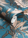 Graham & Brown Blue Perrow wallpaper sample A4 (British brand)