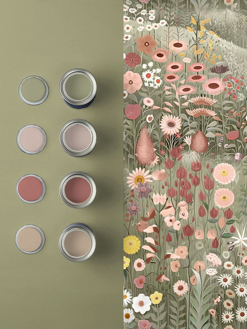 Graham & Brown wallpaper sample Dew Glenwhan Wildflower A4, UK version