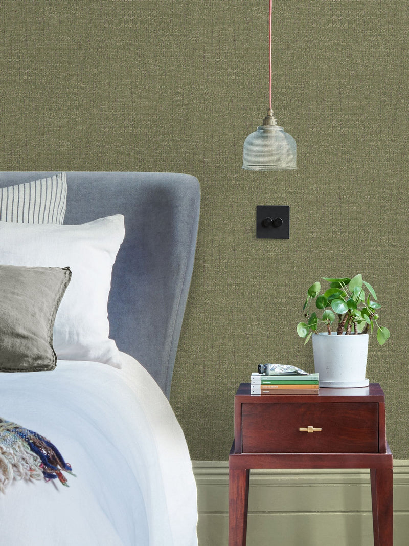 Graham & Brown Green Albion Texture wallpaper sample A4 (British brand)