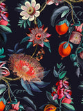 Graham & Brown Navy Physic Garden wallpaper sample A4, imported from the UK