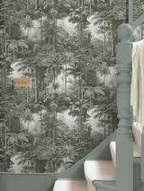 Next Graham & Brown Benmore Ridge Black/White Wallpaper Sample A4- Buy online at McGrocer