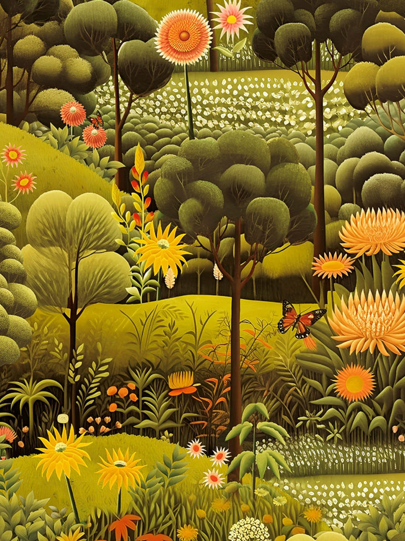 Graham & Brown Dusk Arley Garden wallpaper sample A4 (British brand)