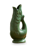 Green Fish-Shaped 0.6L Ceramic Gurgling Jug