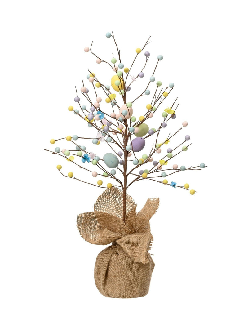 Decoris Easter foam tree with jute base 58cm height - British product
