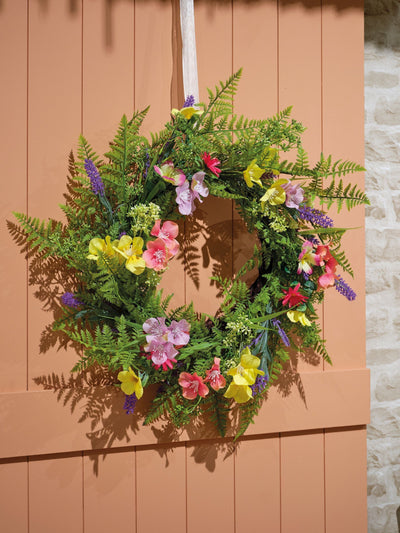 Next Everlands Floral Spring Wreath Home Decor 13cm x 55cm x 55cm- Buy online at McGrocer