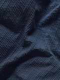 Blue Navy Fleece Crinkle Muslin Duvet Cover and Pillowcase Set - British product