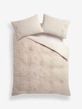 Faux fur duvet cover set with embroidered stars, imported from the UK