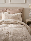 Faux fur duvet cover set with embroidered stars, imported from the UK
