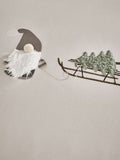 Natural Christmas Gonk duvet cover and pillowcase set, imported from the UK