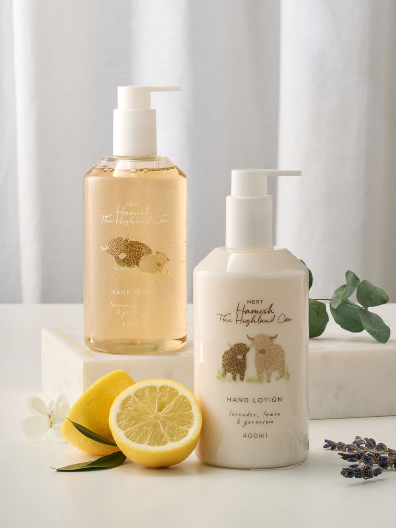 Hamish Highland Cow hand wash lotion gift set 400ml, UK version