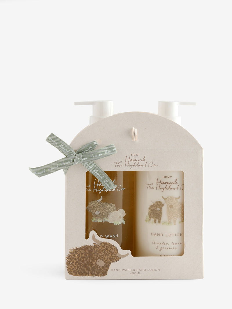 Hamish Highland Cow hand wash lotion gift set 400ml, UK version